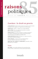 Raisons politiques 85, février 2022